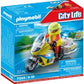 Playmobil City Life Emergency Motorcycle With Flashing Light