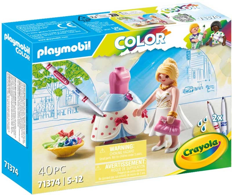 Playmobil Color: Fashion Show Designer With Colourful Water-