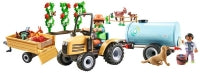Playmobil Country: Tractor With Trailer And Water Tank