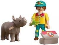 Playmobil - Duopack Ranger With Rhino