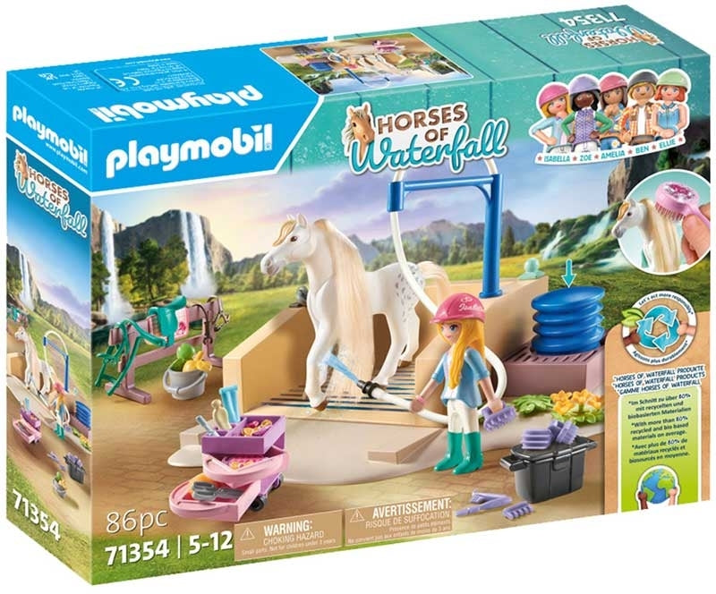 Playmobil Horses Of Waterfall - Isabella And Lioness Washing