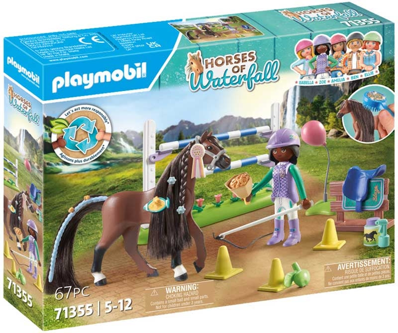Playmobil Horses Of Waterfall - Zoe And Blaze Jumping Arena