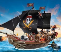 Playmobil Pirates: Large Pirate Ship With Crew