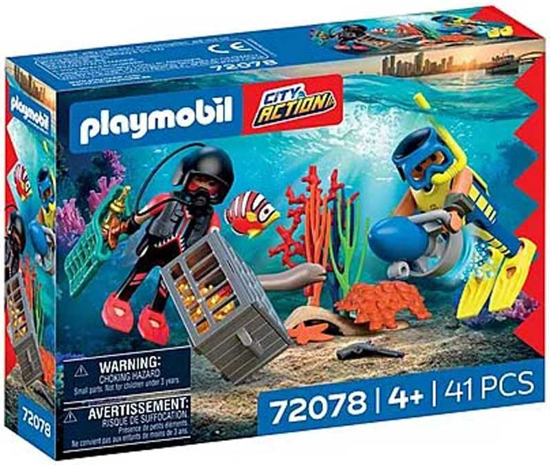 Playmobil - Police Diver With Treasure