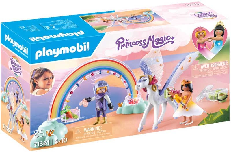 Playmobil Rainbow Pegasus With Rainbow In The Clouds