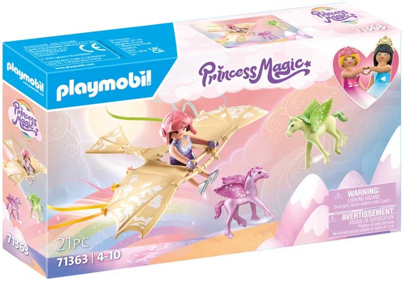 Playmobil Rainbow Trip With Pegasus Foals In The Clouds