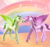 Playmobil Rainbow Trip With Pegasus Foals In The Clouds