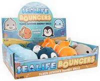 Plush Bouncy Ball Sealife 6.8cm Assorted