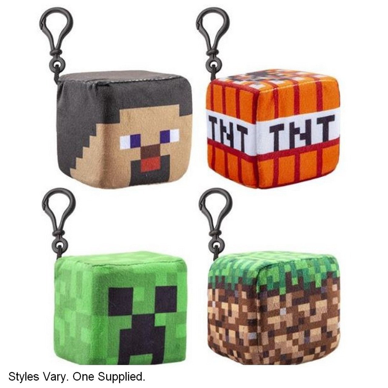 MINECRAFT CLIP-ON PLUSHES