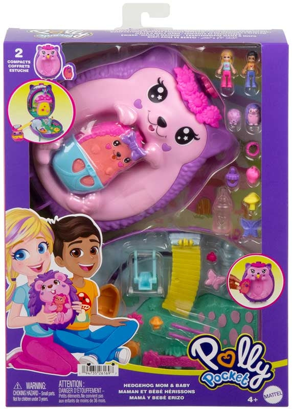 Polly Pocket - Hedgehog Mum & Baby