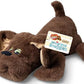 Pound Puppies Weighted Snuggles Plush - Dark Bown With Long