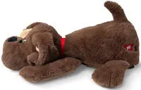 Pound Puppies Weighted Snuggles Plush - Dark Bown With Long