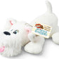 Pound Puppies Weighted Snuggles Plush - White With Fluffy Be