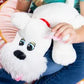 Pound Puppies Weighted Snuggles Plush - White With Fluffy Be