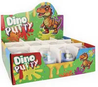 Putty Bouncing 3 Tone W/dinosaur 50g 7.8cm x 10cm Assorted
