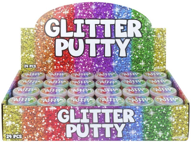 Putty Glitter Crystal 2 Layer 60g 6cm x 4.5cm Assorted