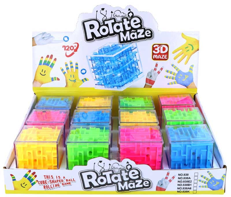 Puzzle Maze Cubes 3D 5.3cm Assorted