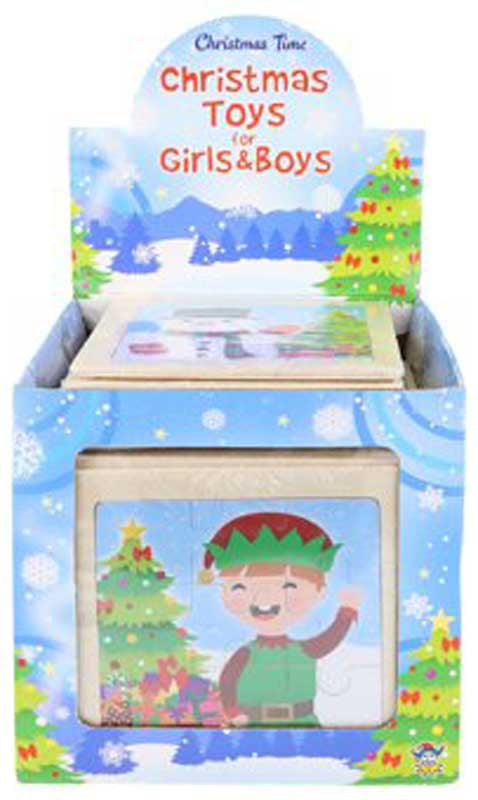 Jigsaw Puzzle Wooden Christmas 11 Cm Assorted