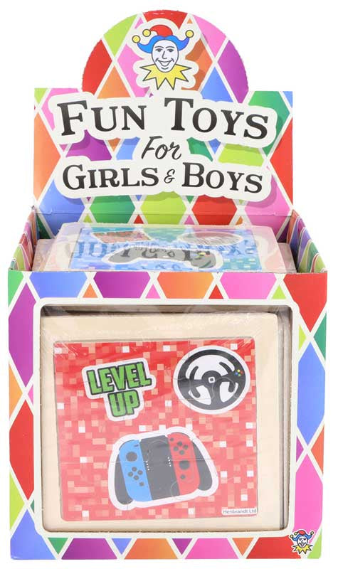 Jigsaw Puzzle Wooden Gamer 11 Cm 4 Assorted