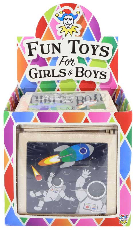 Jigsaw Puzzle Wooden Space 11 Cm 4 Assorted