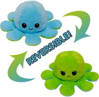 Reversible Plush Octopus Assorted