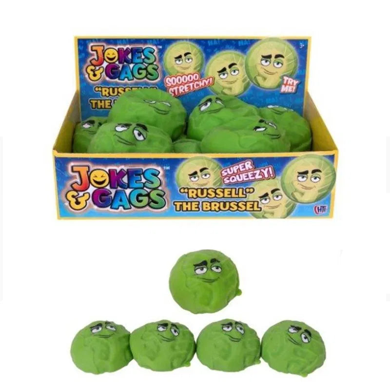 Russell The Brussel Squash And Squeeze - 9cm Fun Fidget Toy for Kids