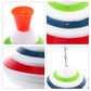 Manual Press Light Up Spinning Top 4x4 Inch - Fun Party Favor for Kids