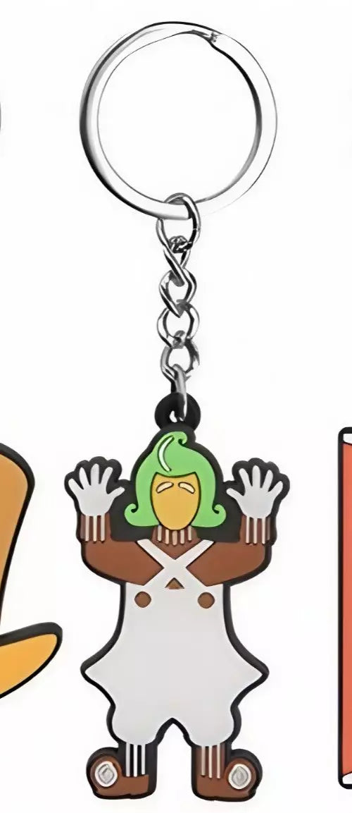 WILLY WONKA & THE CHOCOLATE FACTORY BIG Keyring Keychain Toy Kid Gift UMPA LUMPA: