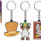 WILLY WONKA & THE CHOCOLATE FACTORY BIG Keyring Keychain Toy Kid Gift UMPA LUMPA: