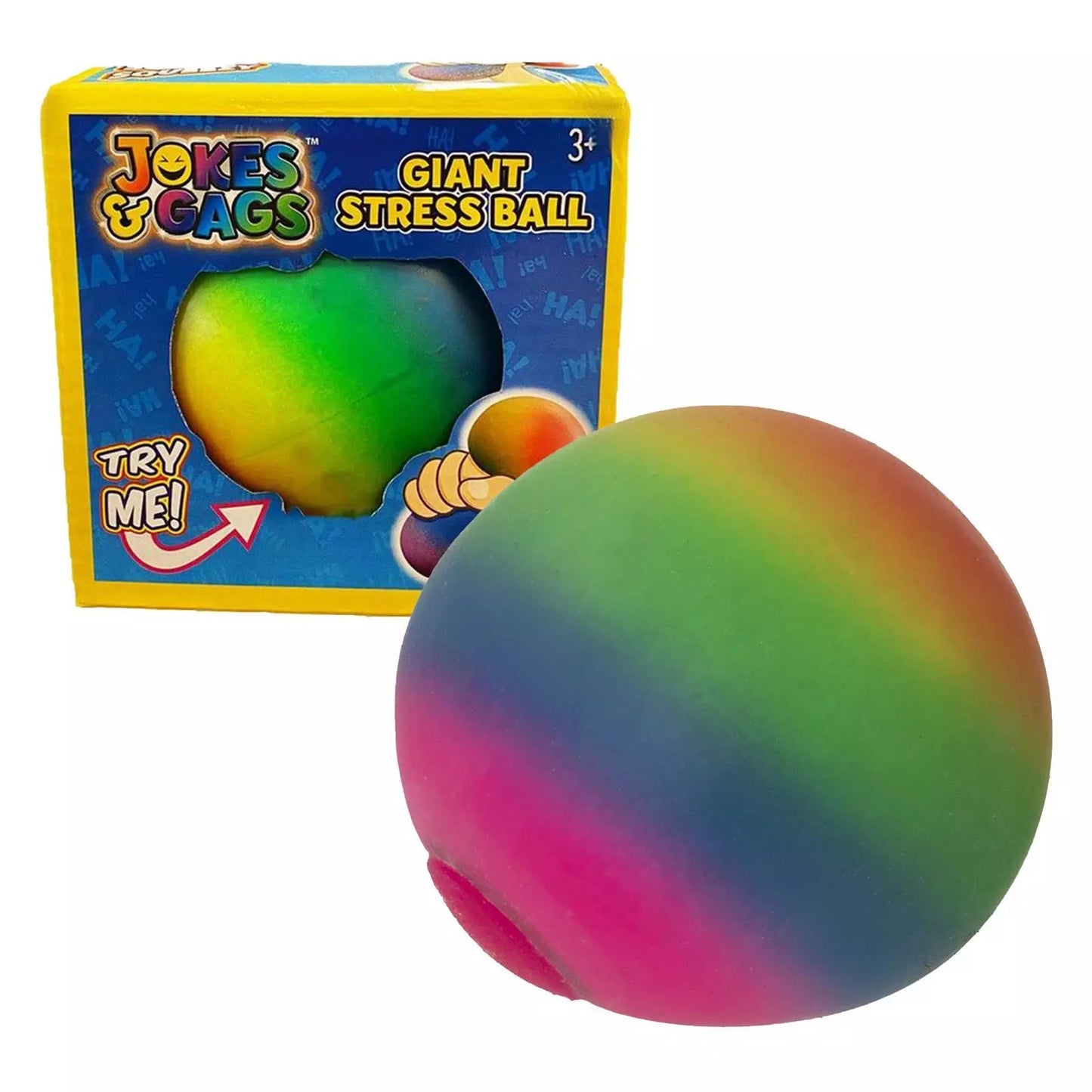 Giant Rainbow Stress Ball – Squeeze the Stress Away