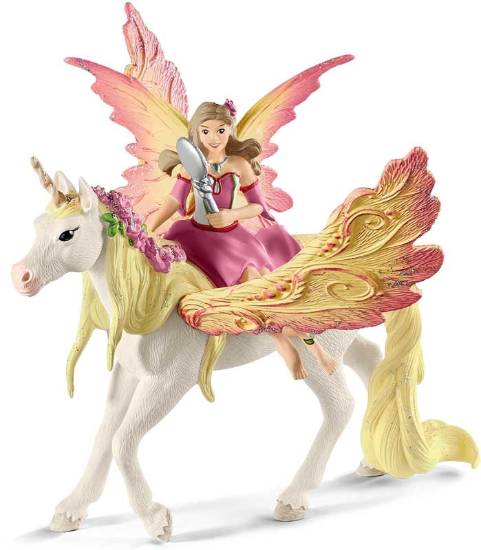 Schleich Fairy Feya With Pegasus Unicorn