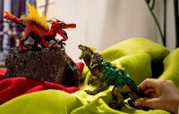 Schleich Fire Saurian Vs Jungle Lizard