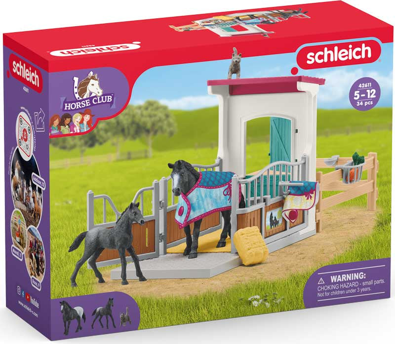 Schleich Horse Box With Mare And Foal