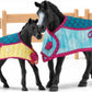Schleich Horse Box With Mare And Foal