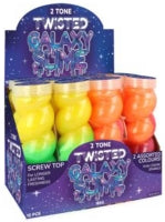 Slime Galaxy Colourful 190g 16cm x 4.5cm 2 Tone Assorted