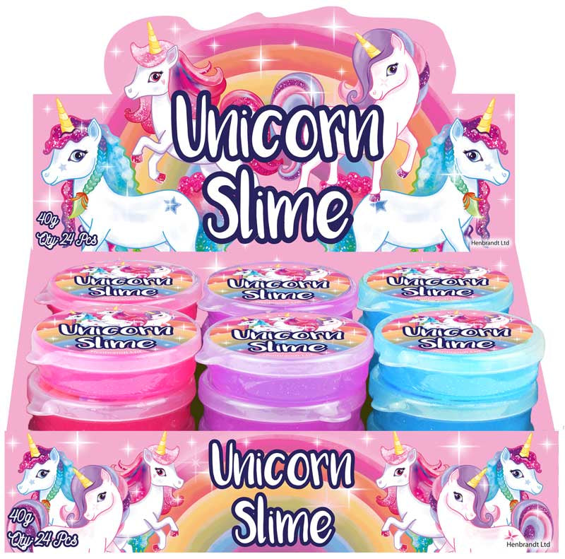 Slime Unicorn 40g 7cm x 2cm Assorted