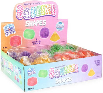 Squeeze Bobbly Shapes W/sugar 6.5 Cm Assorted
