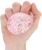 Squeeze Confetti Ball 6cm Assorted