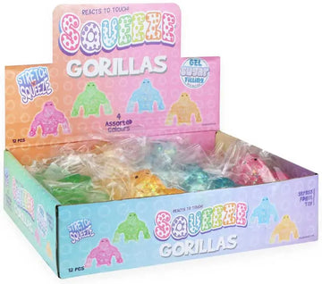 Squeeze Gorilla W/sugar 9.5cm x 8cm x 3.5cm Assorted