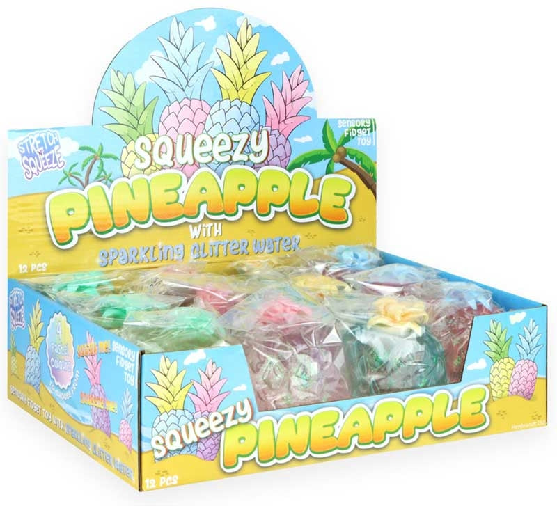 Squeeze Pineapple 11cm Assorted