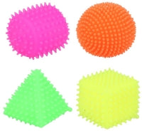 Squeeze Shapes 7cm Neon Cols Assorted