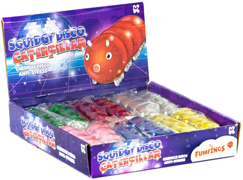 Squidgy Disco Caterpillars Assorted