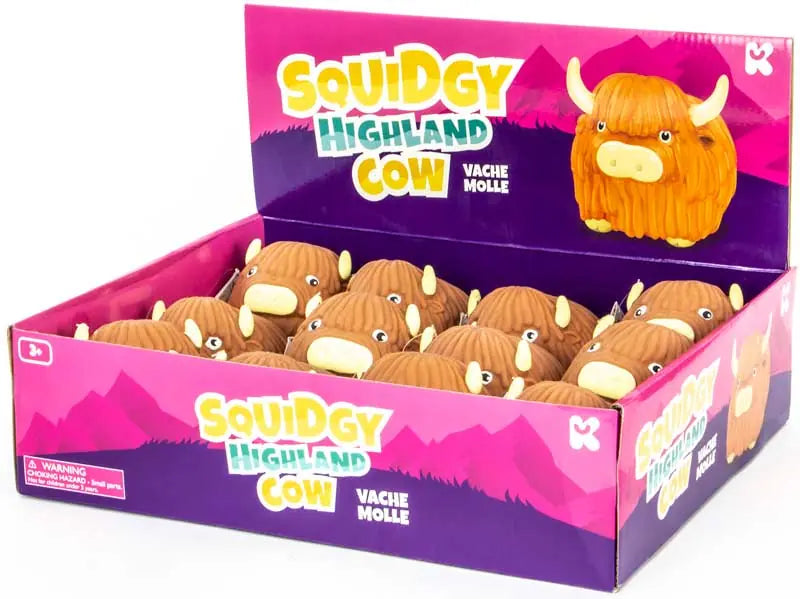 Squidgy Highland Cow Sensory Toy