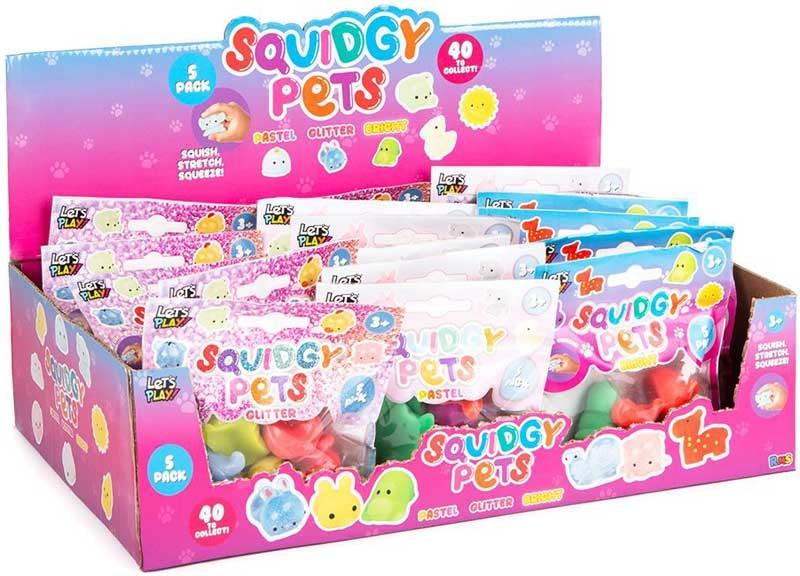 Squidgy Pets 5pk Assorted