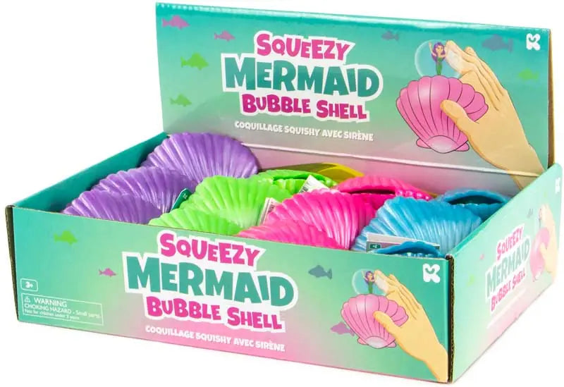 Squishy Mermaid Bubble Shells Assorted
