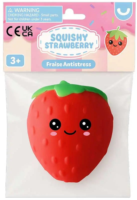 Squishy Strawberry Sensory Toy Assorted