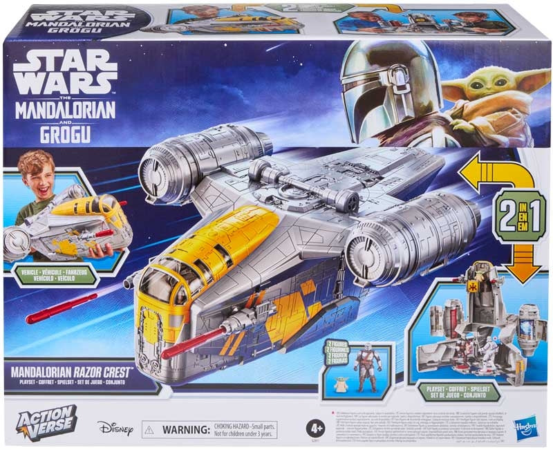 Star Wars Actionverse Mandalorian Razor Crest Playset