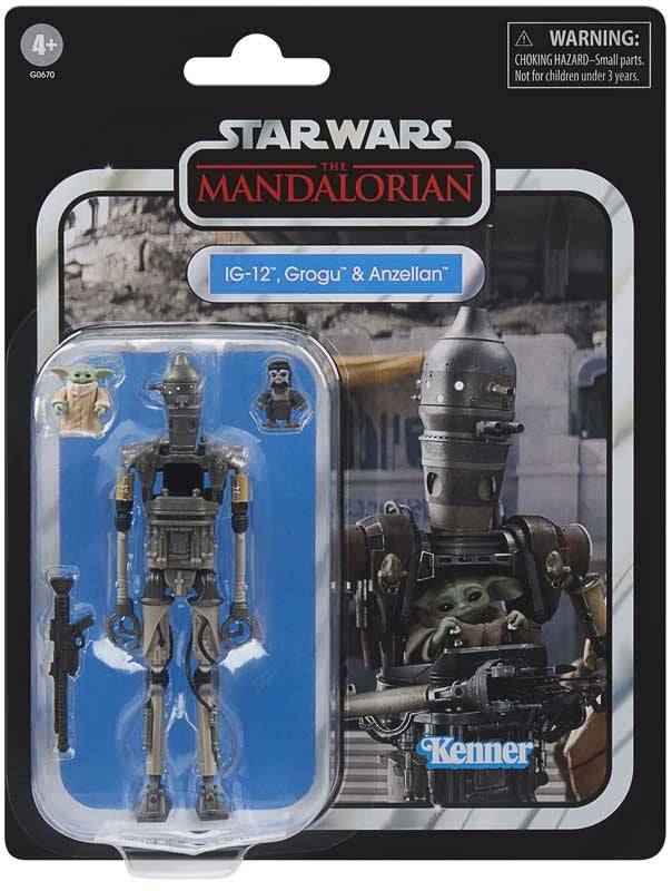Star Wars Vintage Dlx ig-12 - Grogu And Anzellan