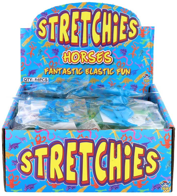 Stretch Horse 8cm 4 Cols Assorted