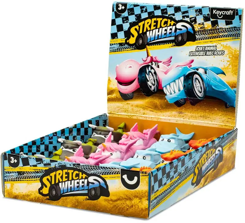 Stretch Wheels Sensory Car Toy Assorted